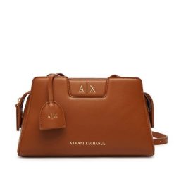 Torebka Armani Exchange. Brązowe listonoszki Armani Exchange, bez wzorów, bez dodatków. Za 569.99 zł.