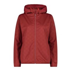Damska kurtka z kapturem CMP. Czerwone kurtki CMP, bez wzorów, sportowe, z kapturem. Za 435.50 zł.