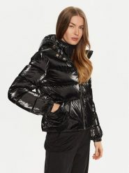 Gaudi Kurtka puchowa 421BD35008 Czarny Regular Fit. Czarne kurtki Gaudi, bez wzorów, z puchu, bez kaptura. Za 669.99 zł.