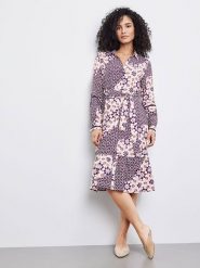 Gerry Weber Sukienka w kolorze jasnoróżowo-ciemnofioletowym rozmiar: 48. Różowe sukienki Gerry Weber, bez wzorów, bez kołnierzyka, bez ramiączek, midi. Za 211.31 zł.