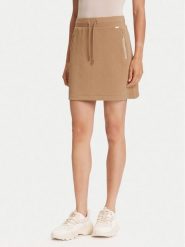Guess Spódnica mini V5YD03 KBSL2 Brązowy Regular Fit. Brązowe spódnice Guess, xs, z aplikacjami, z syntetyku, mini. Za 189.99 zł.