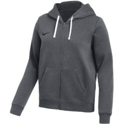 Bluza damska Nike Park 26 Fleece Full-Zip Hoodie. Szare bluzy z kapturem Nike, bez wzorów, z bawełny, bez kaptura, na fitness i siłownię. Za 192.99 zł.