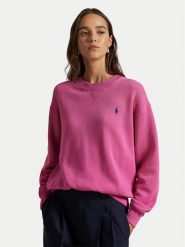Polo Ralph Lauren Bluza 211971697505 Różowy Relaxed Fit. Czerwone bluzy Polo Ralph Lauren, s, bez wzorów, z bawełny, bez ramiączek, bez kaptura. Za 769.99 zł.
