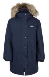 Trespass Astound - damska pikowana kurtka przeciwdeszczowa Tp50 Navy. Niebieskie kurtki 2117 OF SWEDEN, xl, bez wzorów, z futra. Za 177.20 zł.