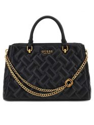 Guess Torebka w kolorze czarnym -34 x 21 x 13 cm rozmiar: onesize. Czarne torebki klasyczne Guess, z aplikacjami, z materiału, przez ramię, pikowane, bez dodatków. Za 348.62 zł.
