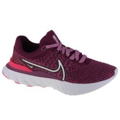 Buty do biegania damskie Nike React Infinity Run Flyknit 3. Fioletowe buty do biegania Nike, bez wzorów, z gumy, bez zapięcia, do biegania. Za 805.00 zł.