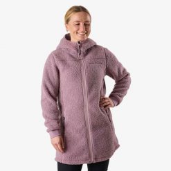 Bluza polarowa turystyka damska Swedemount Lofoten Pile Coat wodoodporna. Fioletowe bluzy bez kaptura SWEDEMOUNT, na zimę, bez wzorów, z polaru, bez kaptura, narciarskie. Za 297.00 zł.
