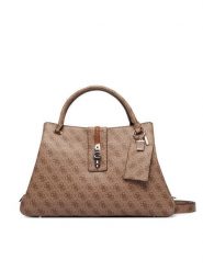 Guess Torebka Yvonne Logo HWSG23 78220 Brązowy jasny. Brązowe torebki klasyczne Guess, z aplikacjami, ze skóry, bez dodatków. Za 674.99 zł.