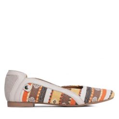 Baleriny Maciejka. Brązowe baleriny Maciejka, bez wzorów, bez obcasa, bez zapięcia. Za 339.99 zł.