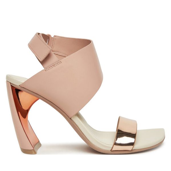 Sandały United Nude. Brązowe sandały United Nude, bez wzorów, bez obcasa, na słupku, bez zapięcia. Za 759.99 zł.