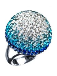 MENTHE À L'O Pierścionek z kryształami rozmiar: 52. Niebieskie pierścionki MENTHE À L'O, z kryształem. Za 122.38 zł.