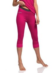 Legginsy termoaktywne 3/4 damskie Schöffel Sport Merino. Czerwone legginsy Schöffel, bez wzorów, z lyocellu, sportowe. Za 349.99 zł.