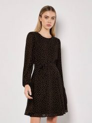 Apricot Sukienka w kolorze czarno-jasnobrązowym rozmiar: XS. Czarne sukienki Apricot, xs, bez wzorów, z tkaniny, bez kołnierzyka, bez ramiączek, mini. Za 92.21 zł.