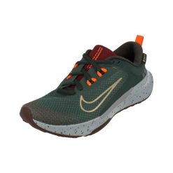 Buty do chodzenia damskie Nike Juniper Trail 2 Gtx. Zielone buty do biegania Nike, bez wzorów, z materiału, bez zapięcia, do biegania. Za 396.00 zł.