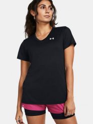 Under Armour Koszulka sportowa "Tech" w kolorze czarnym rozmiar: S. Czarne t-shirty sportowe Under Armour, s, bez wzorów, z materiału, bez ramiączek, outdoorowe. Za 83.81 zł.