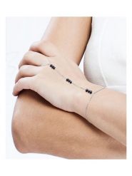 Pearline Srebrna bransoletka z perłami rozmiar: onesize. Czarne bransoletki Pearline, z perłą, srebrne. Za 152.99 zł.