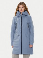 Didriksons Parka Bente Wns Parka 504921 Niebieski Regular Fit. Niebieskie płaszcze Didriksons, bez wzorów, z syntetyku, bez kaptura. Za 739.99 zł.