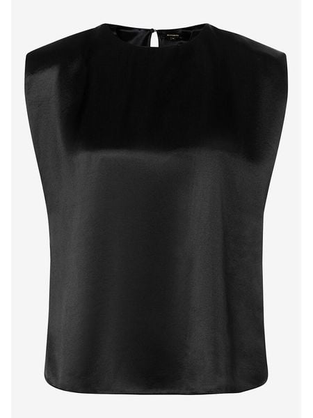 More & More Bluzka w kolorze czarnym rozmiar: 34. Czarne bluzki More & More, s, bez wzorów, z wiskozy, klasyczne, bez kołnierzyka, bez ramiączek. Za 69.91 zł.