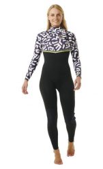 Rip Curl Wmns Ebomb 4/3mm ZipFree - Black/Lime. Czarne kombinezony Rip Curl, m, bez wzorów, z neoprenu, bez kołnierzyka, bez ramiączek. Za 1,369.00 zł.