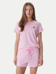 LAUREN RALPH LAUREN Piżama ILN12503 Różowy Regular Fit. Czerwone piżamy Lauren Ralph Lauren, xl, bez wzorów, z bawełny, bez kołnierzyka, bez ramiączek. Za 379.99 zł.