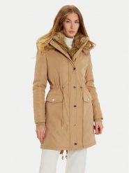 Marciano Guess Parka 4BGL12 7182A Écru Regular Fit. Płaszcze Marciano Guess, z aplikacjami, z syntetyku, bez kaptura. Za 799.99 zł.