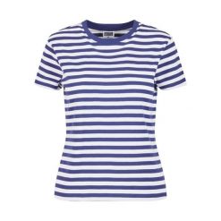 Damska koszulka w regularne paski Urban Classics. Białe t-shirty sportowe Urban Classics, bez wzorów, z bawełny, bez ramiączek. Za 142.00 zł.
