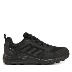 Buty do biegania adidas. Czarne buty do biegania adidas, bez wzorów, z gore-texu, bez zapięcia, do biegania, gore-tex. Za 379.99 zł.