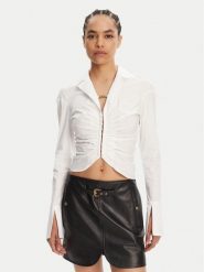 Versace Jeans Couture Koszula 78HAL203 Biały Slim Fit. Białe koszule Versace Jeans Couture, bez wzorów, z bawełny, bez kołnierzyka, bez ramiączek. Za 919.99 zł.