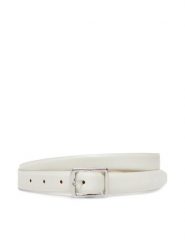 Calvin Klein Pasek Damski Classic Square Buckle Belt 20Mm LV04F7036G Biały. Białe paski Calvin Klein, bez wzorów, ze skóry. Za 179.99 zł.
