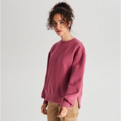 Gładka bluza - Bordowy. Czerwone bluzy Cropp, l, bez wzorów, bez ramiączek, bez kaptura. Za 59.99 zł.
