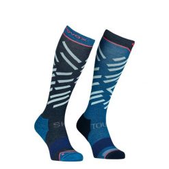 Skarpety skiturowe damskie Ortovox Ski Tour Long Socks. Zielone skarpetki ORTOVOX, bez wzorów. Za 151.99 zł.