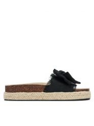DeeZee Espadryle 92529 Czarny. Czarne espadryle DeeZee, bez wzorów, z materiału, bez obcasa. Za 119.99 zł.