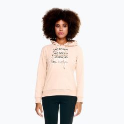 Bluza damska LEONE 1947 Chic Boxing Hoody. Brązowe bluzy LEONE 1947, xs, bez wzorów, z elastanu, bez kaptura, na fitness i siłownię. Za 169.99 zł.