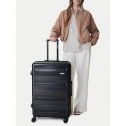Walizka duża GINO ROSSI. Czarne walizki Gino Rossi, duże. Za 349.99 zł.