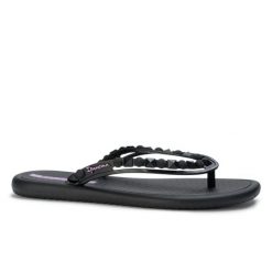 Japonki klapki damskie Ipanema 27130 MEU SOL AD. Czarne klapki Ipanema, bez wzorów, z materiału, eleganckie, bez obcasa, bez zapięcia. Za 59.00 zł.