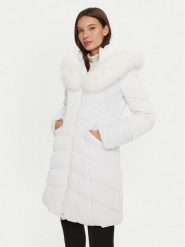 Guess Kurtka puchowa New Oxana W4BL61 WGLZ0 Biały Regular Fit. Białe kurtki Guess, s, z aplikacjami, z puchu, bez kaptura. Za 519.99 zł.