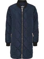 TicketWOMAN Płaszcz pikowany "Carla" w kolorze granatowym rozmiar: 34. Niebieskie płaszcze TicketWOMAN, bez wzorów, bez kaptura. Za 260.99 zł.