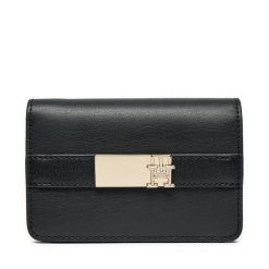 Duży Portfel Damski Tommy Hilfiger. Czarne portfele Tommy Hilfiger, bez wzorów. Za 239.99 zł.