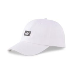 Czapka Puma Essentials Cap III. Białe czapki z daszkiem Puma, bez wzorów, sportowe. Za 52.90 zł.