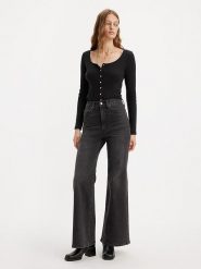 Levi's Dżinsy - Comfort fit - w kolorze czarnym rozmiar: W28/L30. Czarne jeansy Levi's, l, z aplikacjami, klasyczne, z podwyższonym stanem. Za 242.95 zł.