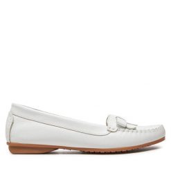 Mokasyny Filipe. Białe mokasyny Filipe, bez wzorów. Za 229.99 zł.