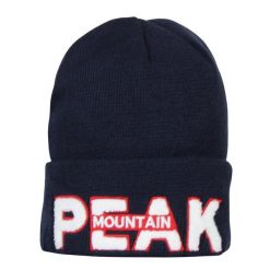 Czapka Peak Mountain Bon-Marc. Niebieskie czapki zimowe Peak Mountain, bez wzorów, sportowe. W wyprzedaży za 127.00 zł.