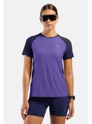 Odlo Koszulka "X-Alp Trail" w kolorze fioletowym do biegania rozmiar: M. Różowe t-shirty sportowe ODLO, m, bez wzorów, bez ramiączek, do biegania. Za 238.25 zł.
