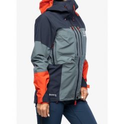 Kurtka z membraną damska Haglofs Spitz GTX PRO Jacket. Niebieskie kurtki Haglöfs, bez wzorów, bez kaptura. W wyprzedaży za 1,299.00 zł.