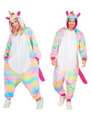 Carnival Party Kombinezon kostiumowy "Unicorn" w kolorze białym ze wzorem rozmiar: XXL. Białe kombinezony Carnival Party, xxl, bez wzorów, bez kołnierzyka, bez ramiączek, krótkie. Za 152.99 zł.