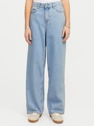 JJXX Jeansy Tokyo 12269077 Błękitny Wide Leg. Niebieskie jeansy JJXX, bez wzorów, z bawełny. Za 99.99 zł.
