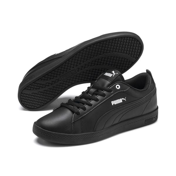 Trampki Puma Smash Wns v2 L, Czarny, Kobiety. Czarne trampki Puma, bez wzorów, z materiału, bez zapięcia. Za 261.10 zł.