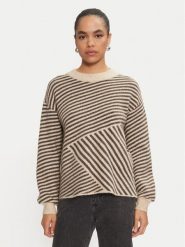 Kaffe Sweter Verana 10509061 Beżowy Regular Fit. Brązowe swetry Kaffe, xl, bez wzorów, z syntetyku, bez ramiączek. Za 169.99 zł.