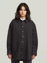 G-Star Koszula w kolorze czarnym rozmiar: S. Czarne koszule G-Star, s, bez wzorów, z bawełny, retro, bez kołnierzyka, bez ramiączek. Za 269.95 zł.