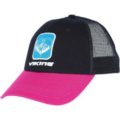 Czapka z daszkiem z siateczką Viking Terra. Czarne czapki z daszkiem Viking, bez wzorów, sportowe. Za 99.90 zł.